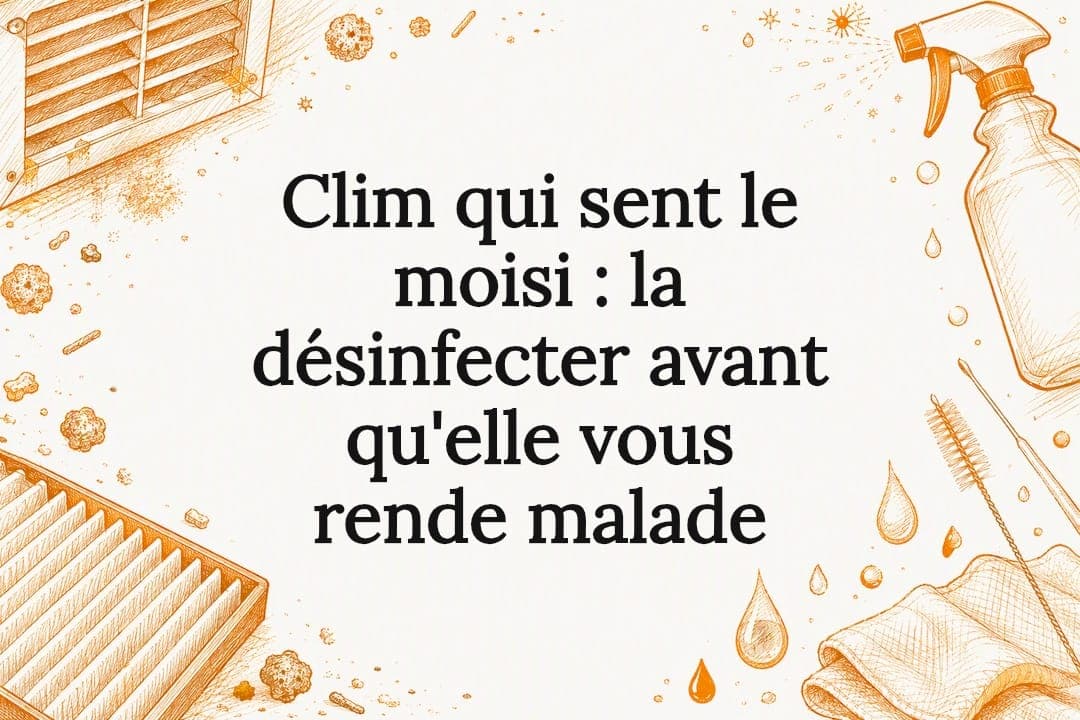 Clim qui sent le moisi : la désinfecter avant qu'elle vous rende malade