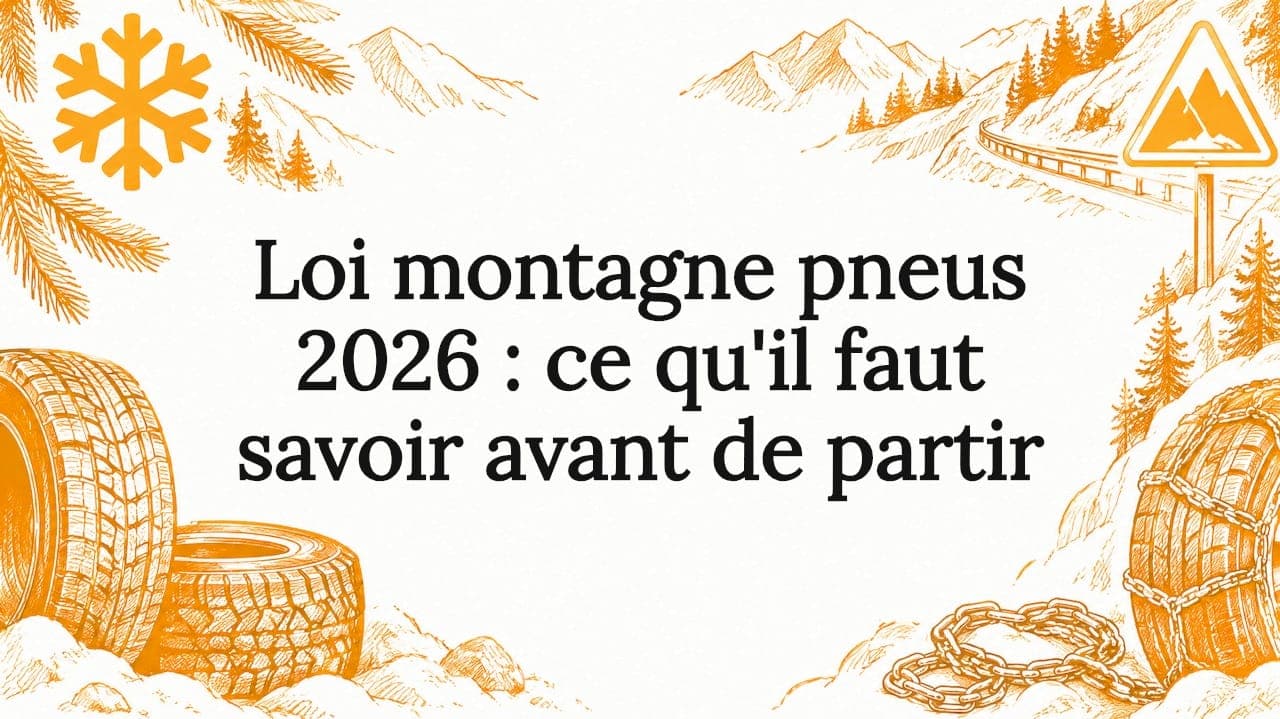 Loi montagne pneus 2026 : ce qu'il faut savoir avant de partir