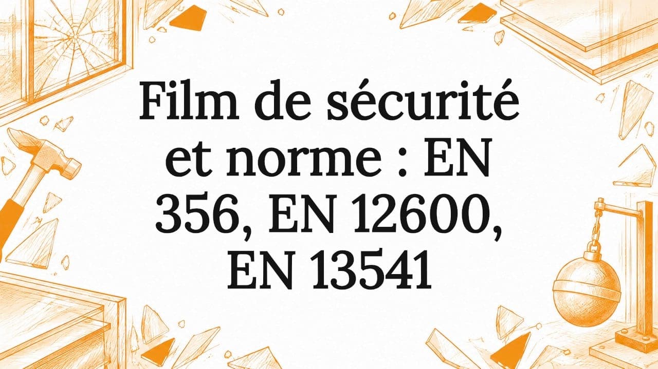 Film de sécurité et norme : EN 356, EN 12600, EN 13541