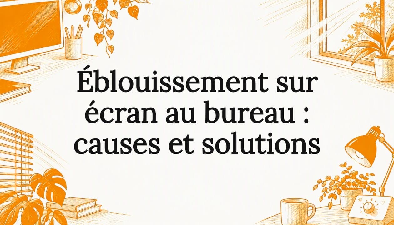 Éblouissement sur écran au bureau : causes et solutions